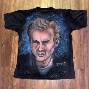 1996 air brushed JAMES DEAN AOP t shirt